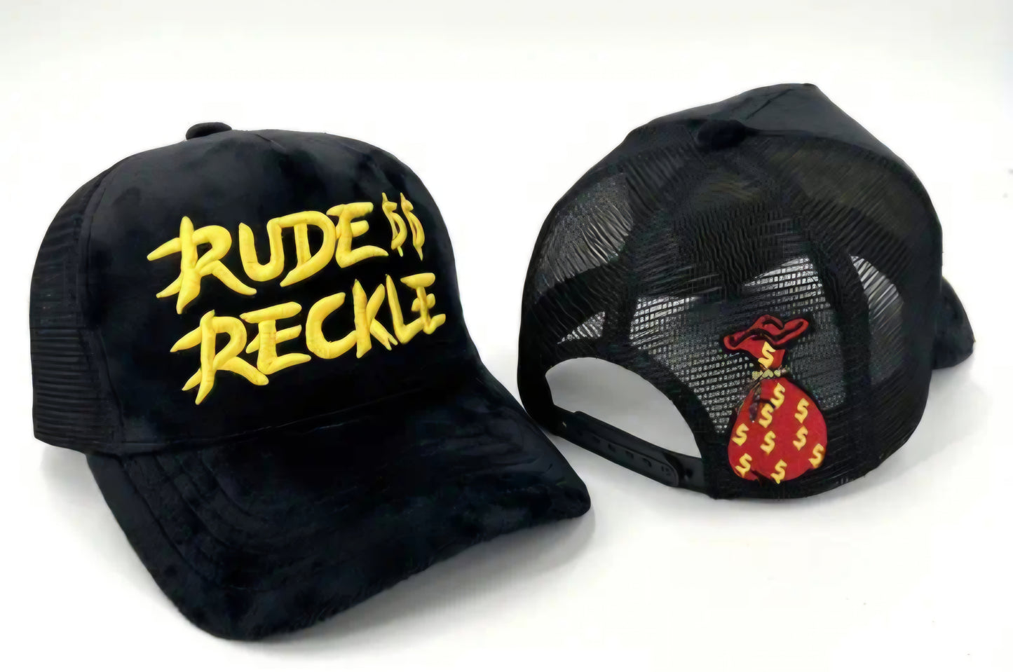 Rude reckless trucker hat embroidered